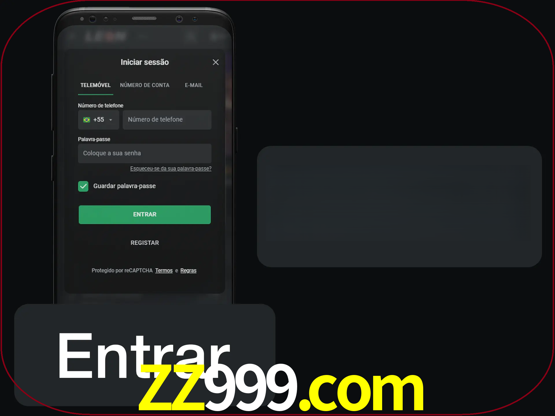 Faça o login para começar a apostar e jogar no cassino.